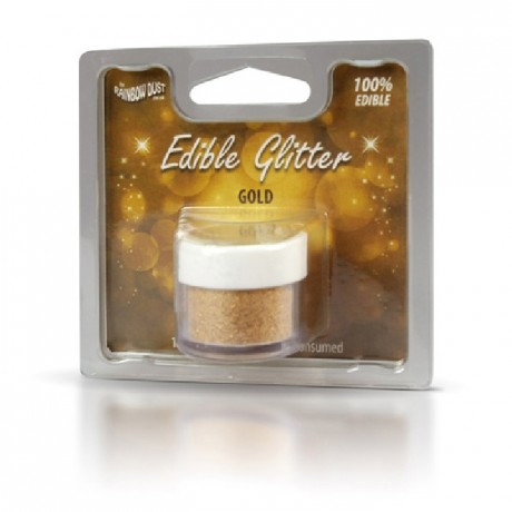 Paillettes alimentaires Rainbow Dust or 5 g