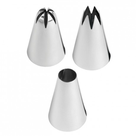 Wilton Decorating Tip Set Extra Large 1M, 2D, 2A