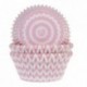House of Marie Baking Cups Chevron Pink pk/50