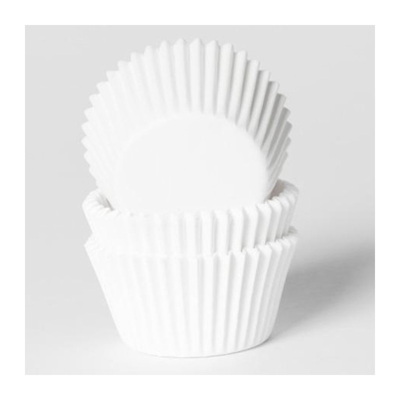 Caissettes à mini cupcakes - Blanc - 100pc - PME