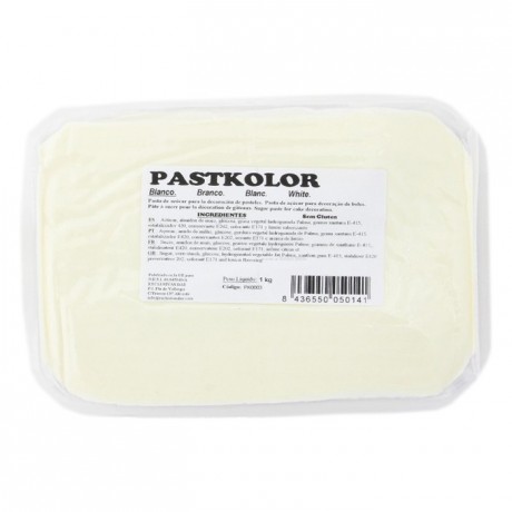 PastKolor - Pâte à sucre PastKolor blanc 1 kg