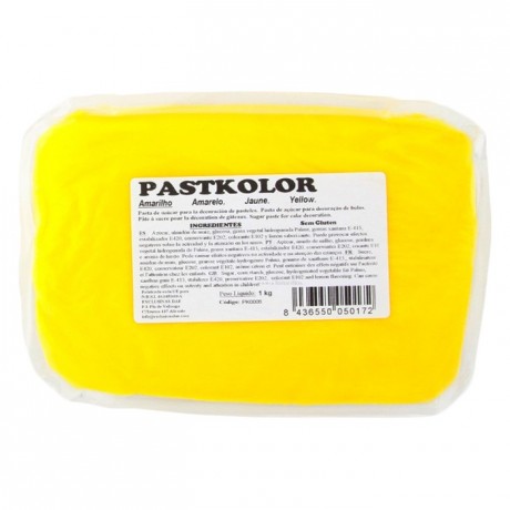 PastKolor - Pâte à sucre PastKolor jaune 1 kg