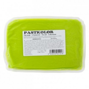 PastKolor fondant fluorescent green 1 kg