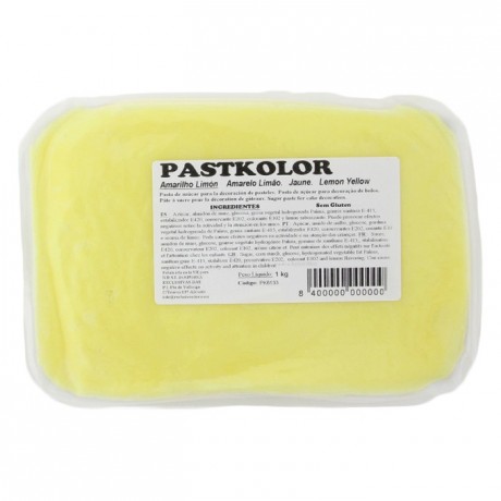 Pâte à sucre PastKolor jaune pastel 1 kg