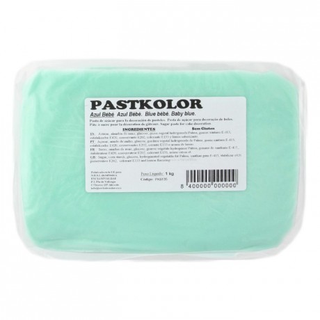 PastKolor - Pâte à sucre PastKolor bleu pastel 1 kg