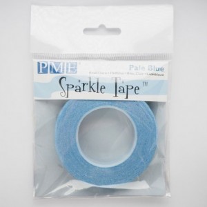 PME Floral Tape Pale Blue with Silver Sparkle