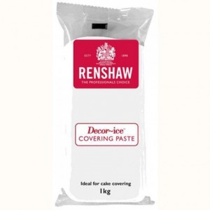 Pâte à sucre de couverture Renshaw blanche 1 kg