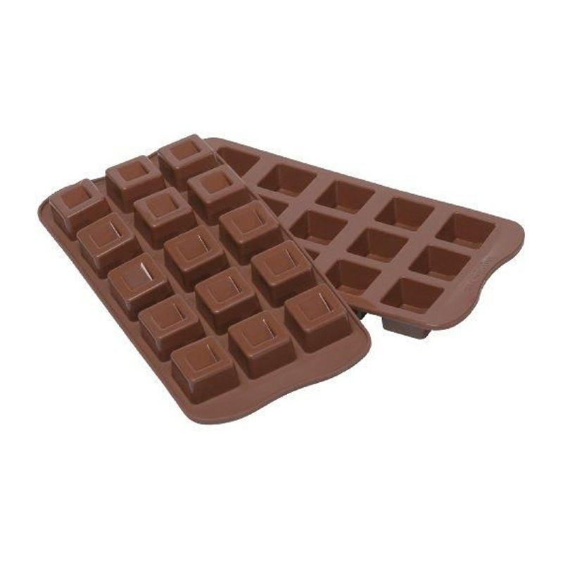 Silikomart - Moule silicone pour chocolat cube 26 x 26 x 18 mm