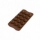 Flame chocolate silicone mould Ø 27 x 28 mm