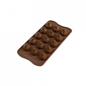 Flame chocolate silicone mould Ø 27 x 28 mm