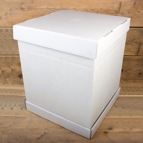 FunCakes Cake Box -Blanco 37x37x45cm