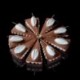 Fonds triangles grands cacao La Rose Noire 115 x 60 mm (60 pièces)