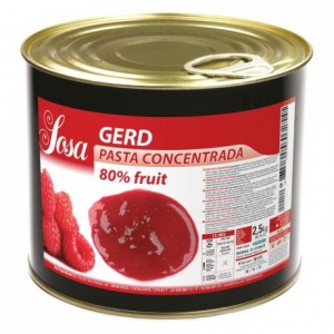 Raspberry concentrated dough Sosa 2,5 kg