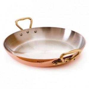 Round dish with handles copper/stainless steel Ø 350 mm