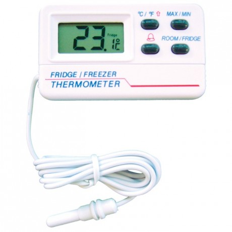 Thermomètre frigo électronique avec alarme certifié -50°C à +70°C