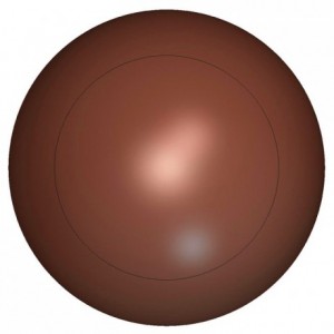Chocolate mould polycarbonate 3 half spheres