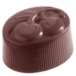 Moule 24 bonbons cerise en polycarbonate pour chocolat