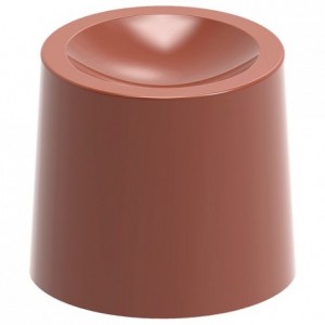 Chocolate mould polycarbonate 32 concave cylinders