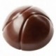 Moule 21 demi sphères 2 rayures en polycarbonate pour chocolat