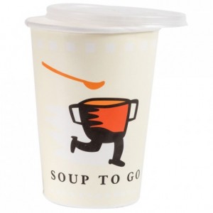 Soup bowl with lid 90 cL (500 pcs)