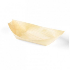 Boat container compostable wood 5 cL (1000 pcs)