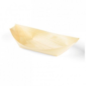 Boat container compostable wood 9 cL (1000 pcs)