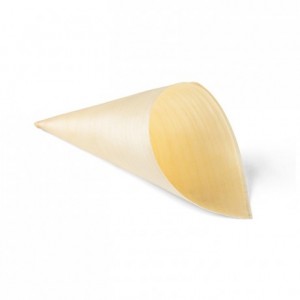 Cone compostable wood 11 cL (1000 pcs)