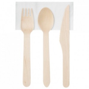 Wooden cutlery set (250 pcs)