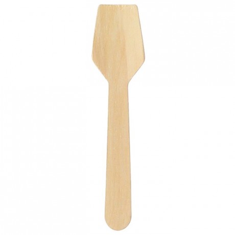 Wooden ice cream spoon (100 pcs)