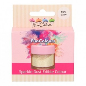 FunCakes Edible FunColours Sparkle Dust Ivory Glow