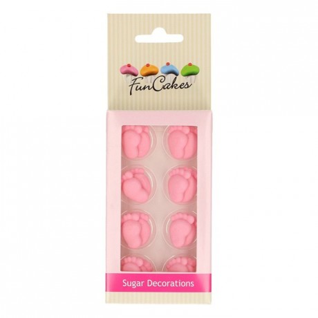 FunCakes Sugar Decorations Baby Feet Girl Set/16