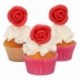 FunCakes Marzipan Decorations Roses Red Set/6