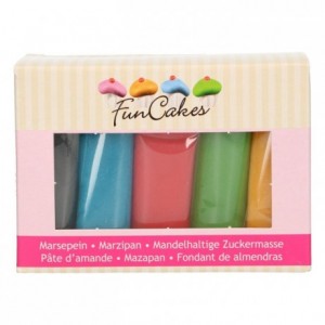 FunCakes Marzipan Multipack Essential Colours 5x100g