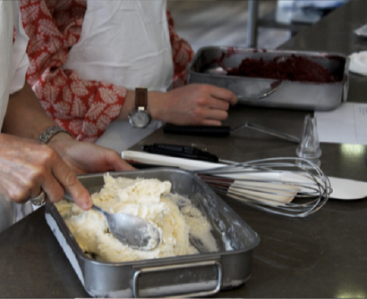 Vacherin glacé vanille cassis