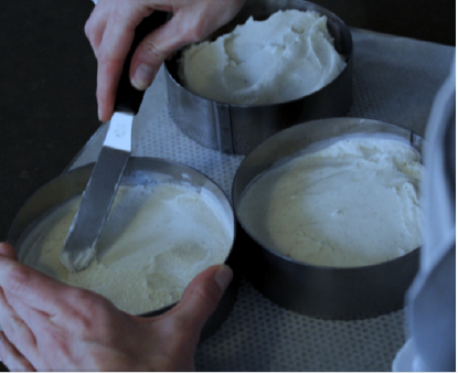 Vacherin glacé vanille cassis