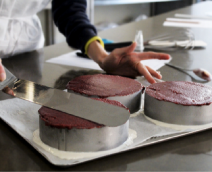 Vacherin glacé vanille cassis